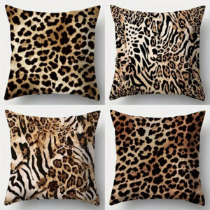funda de cojín leopardo - FundasCojines.com