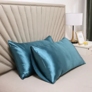 funda almohada seda, azul-verdoso 51x66 - FundasCojines.com