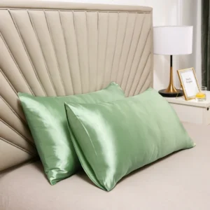 funda almohada seda, verde-menta 51x66 - FundasCojines.com