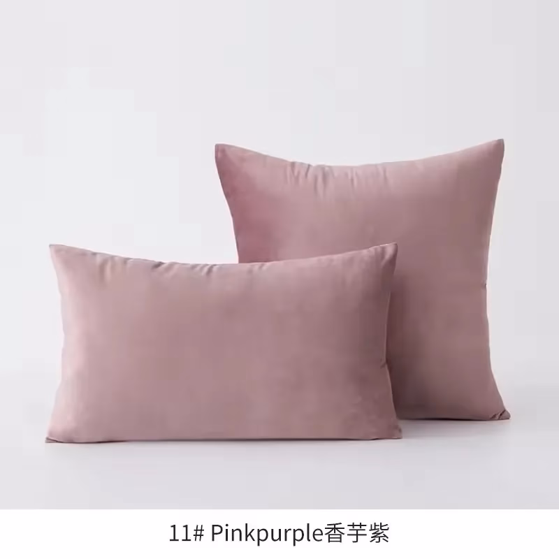 funda de cojín de terciopelo liso 26 - FundasCojines.com