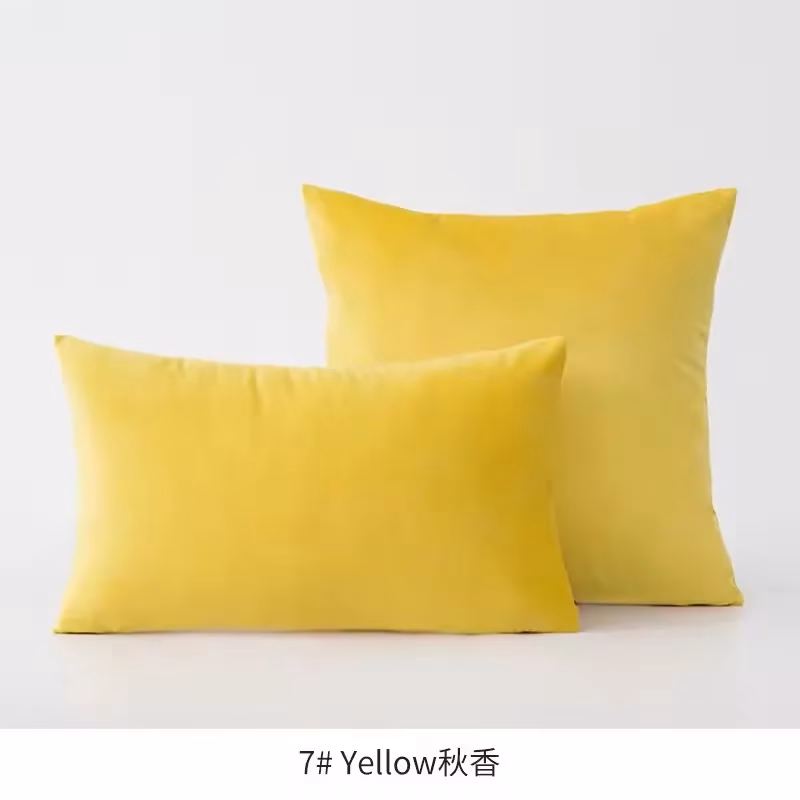 funda de cojín de terciopelo liso 37 - FundasCojines.com