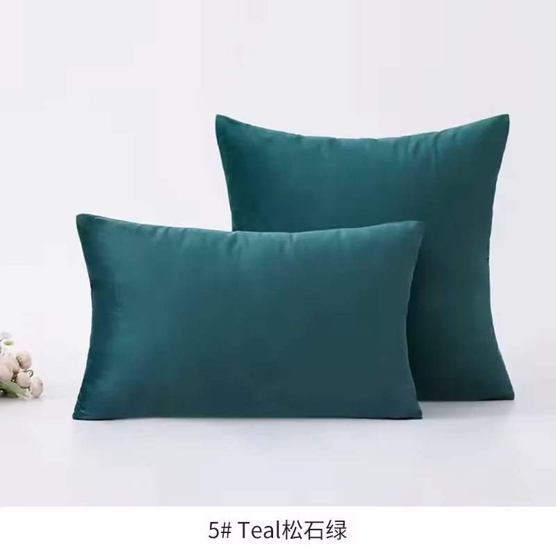 funda de cojín de terciopelo liso 32 - FundasCojines.com
