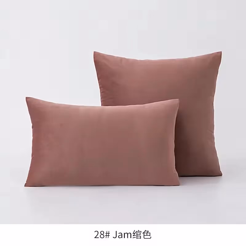 funda de cojín de terciopelo liso 16 - FundasCojines.com