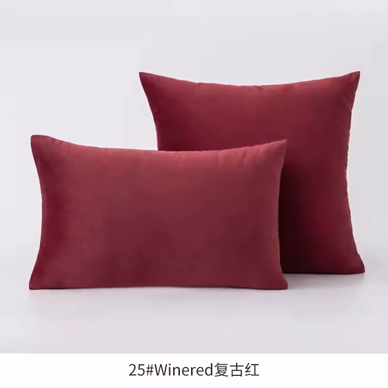 funda de cojín de terciopelo liso 36 - FundasCojines.com