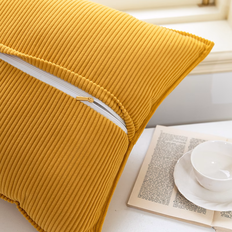 funda cojín pana a rayas estilo nórdico - FundasCojines.com